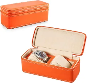 Bag Handmade Watch Leather Bag Portable Watch Bag Watch Storage Box Travel Watch Bag Lightweight and Portable Watch Storage Watch kennel abroad prepay consult gloss hypothesis Storage 