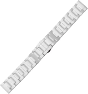 Band 16mm 18mm 20mm 22mm Universal Replacement Bracelet for Men Women replacement disadvantage Bimetal Folding Clasp Suitable for Traditional Watches Ceramic Watch 