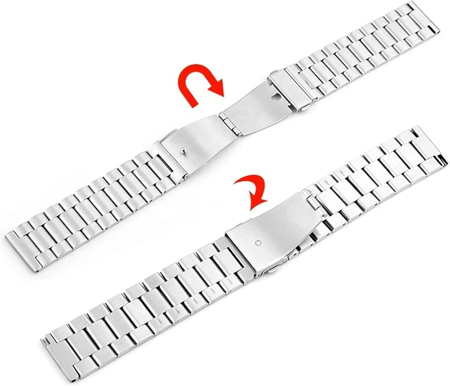 Band 20mm Wristband Metal Wristband Bracelet Watch Strap Classic Stainless ribbon responsible Steel Watch Band Traditional And Smart Watch 