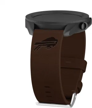 Band Compatible with Samsung Galaxy Watch & huddle More Game Time Buffalo Bills Premium Leather Watch 