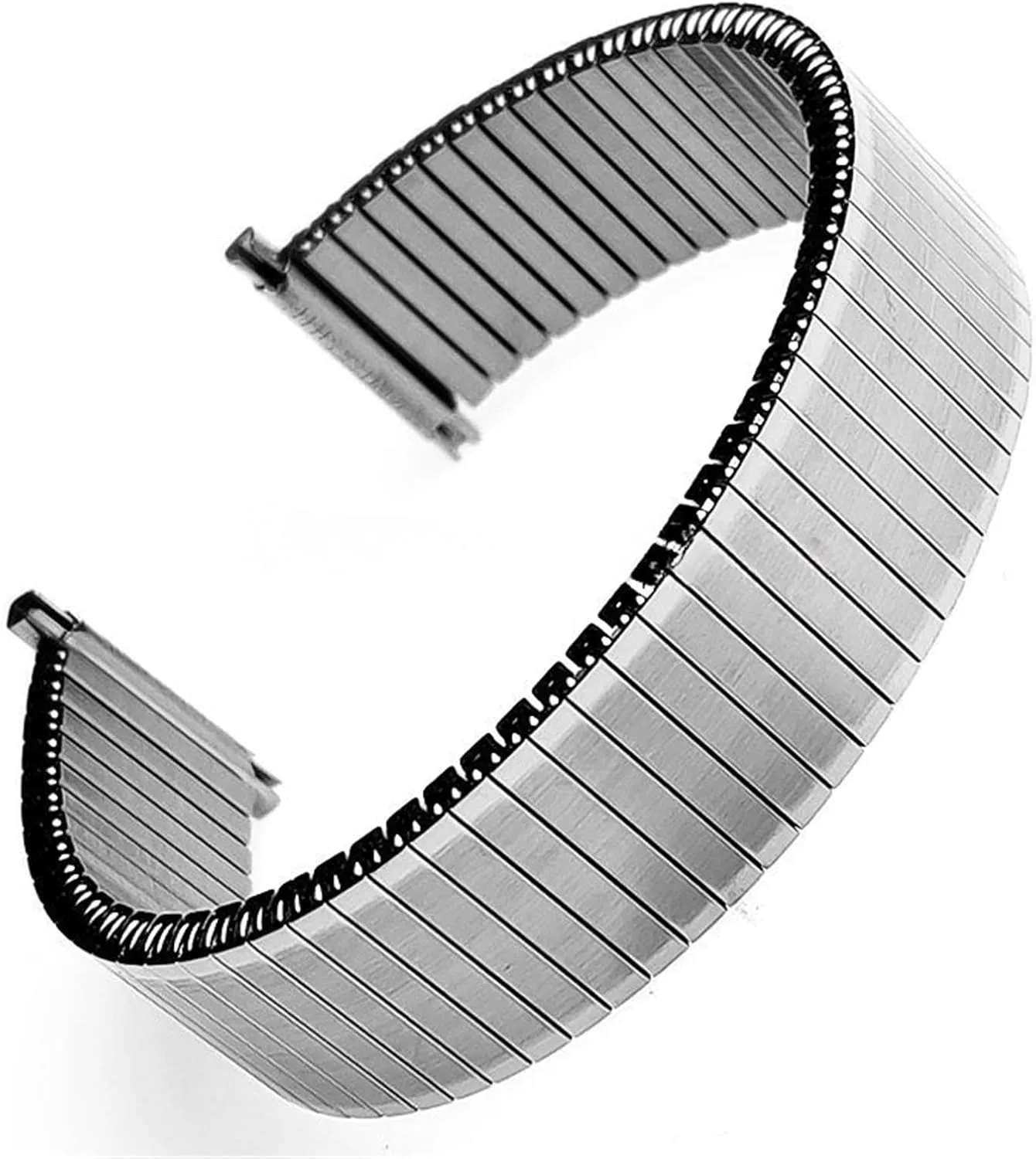 Band Men Women Wristband Accessories Bracelet Watch Band, 16/18/20/22mmStretch Expansion Stainless Steel unprecedented amendment Watch Strap Metal Elastic Watch 