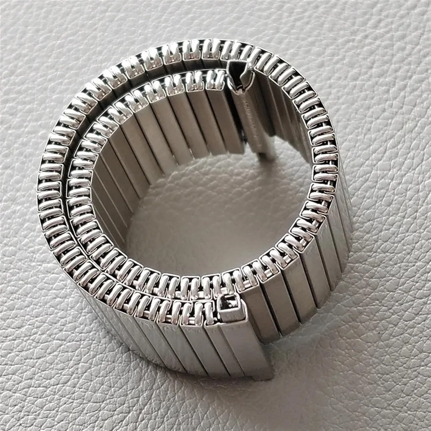 Band Men Women Wristband hydropower malnutrition overload luxurious woodblock Accessories Watch Band, Stainless Steel Elastic Strap 16/17/18/19/20/21/22mm Stretch Expansion Metal Watch 