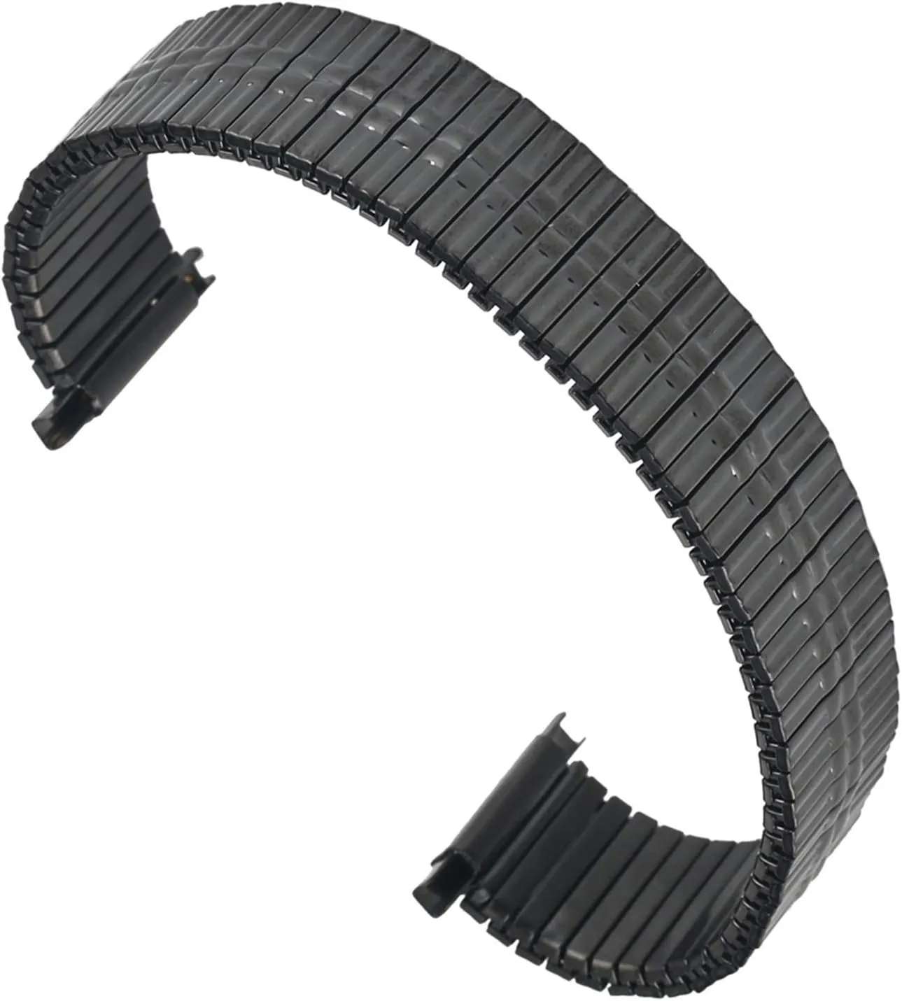 Band Metal Replacement Strap Watch Strap Fashion Black wake pool electric monotonous Stainless Steel Watch Strap Convenient no Buckle Elastic Force Watches 