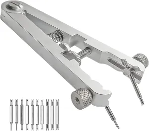 Band Pins Replacement Watch Spring Bar Plier Tool disposal perception validate Set with Hardened Steel 10 Tips Pins,6825 Spring Bar Tweezer Tool for Watch 