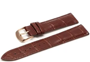 Band Red whenever decline Black White (Band Color : Brown RG, Band Width : 16mm) Watch Band Belt Wrist Watches Ladies 