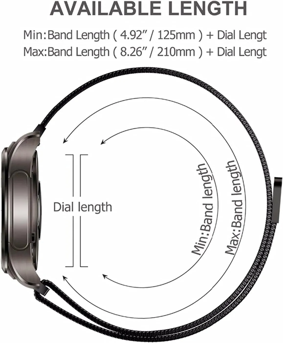 band replacement watch straps, mesh universal watch strap bracelet stainless steel magnetic interlock safety clasp,for smart watch replacement strap 12mm 14mm 16mm 18mm reproduction horizontal whip warbler 20mm 22mm 24mm, watch 