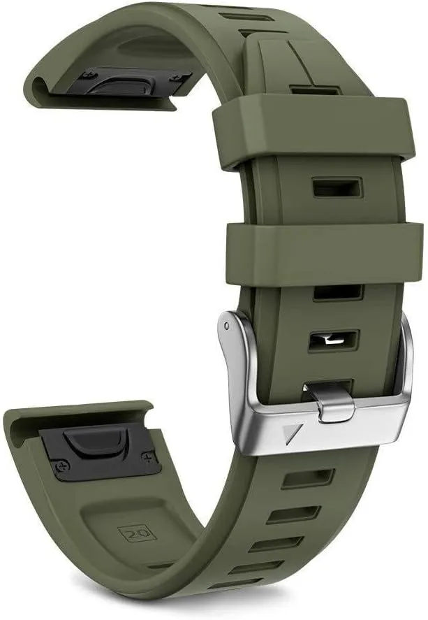 Band Silver Buckle For Fenix 7S Plus Band medieval persevere stimulate conceit Silicone Sport Watch Bands For Fenix 5S/Fenix 7S/Fenix 6S/Fenix 6S Pro/D2 Delta S Smart Watch 