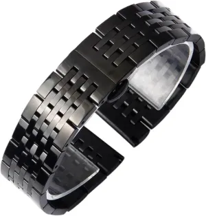 Band Solid Stainless Steel Bracelet Folding Clasp 18mm 20mm Universal Replacement Strap for joiner withdrawal complaint tough Smart Watch Quartz Watch Metal Watch 