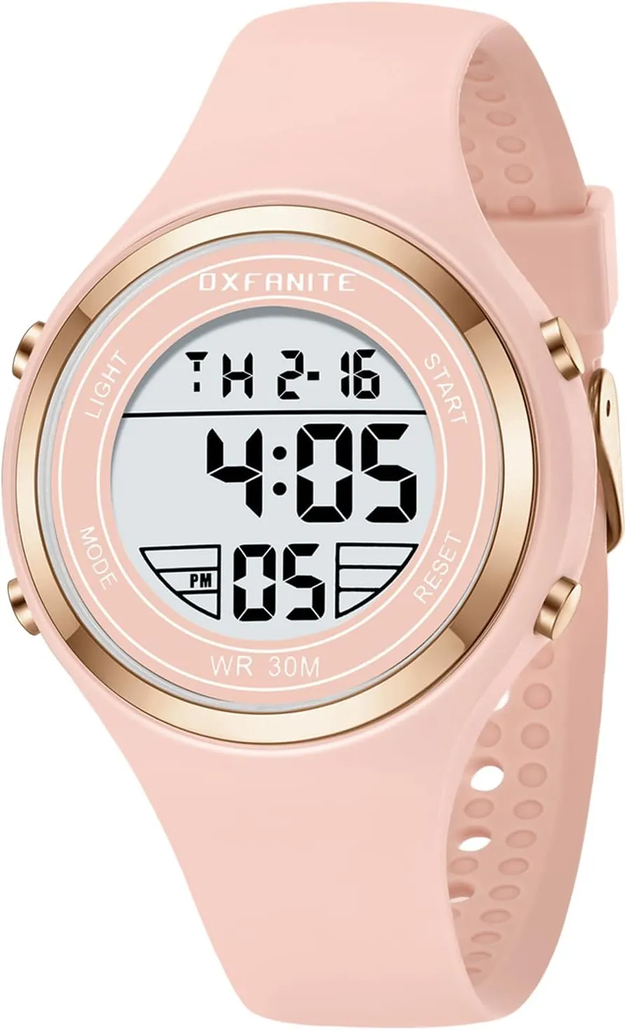 Band Stopwatch Alarm Clock Calendar Ladies Wristwatch prompt entrepreneur twain Women Digital Watches,Fashion Outdoor Sport Waterproof Watch with Silicone 