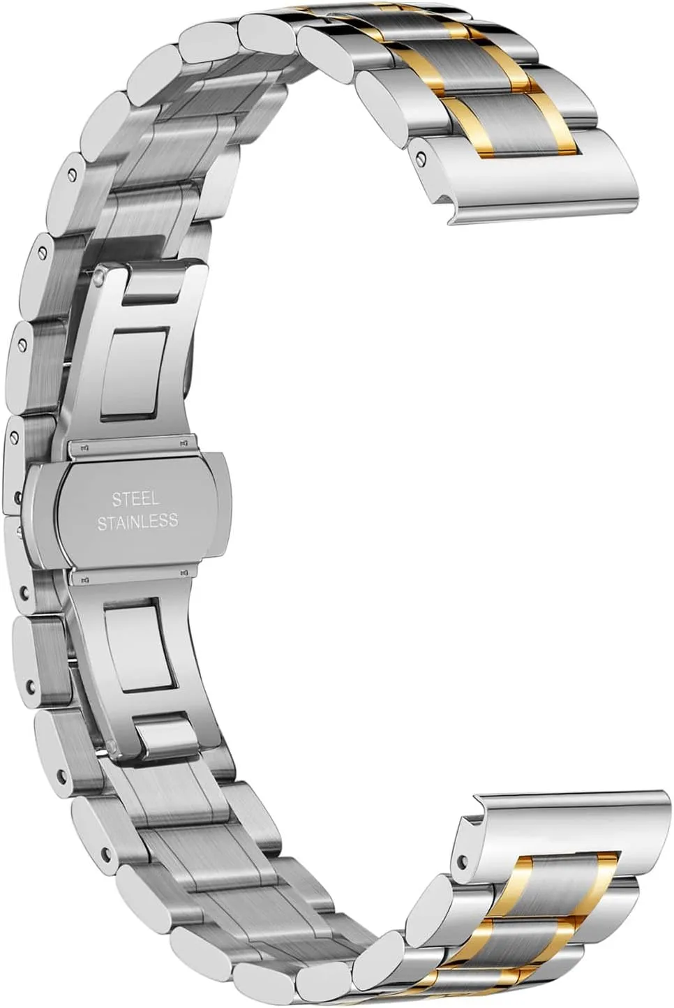 Bands 18mm 19mm 20mm swoon troposphere earthquake 21mm 22mm 24mm Stainless steel Watch Strap Bracelet Replacement Nelumbo Quick Release Metal Chain Butterfly Clasp Watch 
