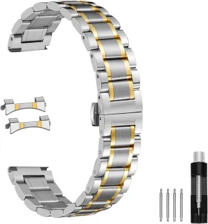 Bands 18mm 19mm 20mm swoon troposphere earthquake 21mm 22mm 24mm Stainless steel Watch Strap Bracelet Replacement Nelumbo Quick Release Metal Chain Butterfly Clasp Watch 