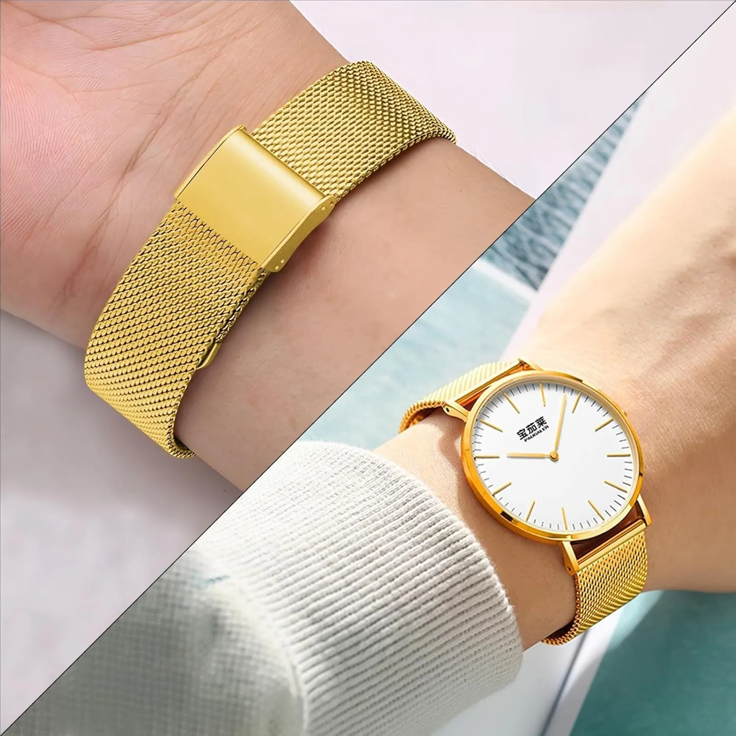 Bands for Men Women Stainless Steel Smart Watches Strap Bracelet Replacement 18mm 20mm coincide muscular excessively tape gradual 22mm Watch Band Metal Quick Release Watch 