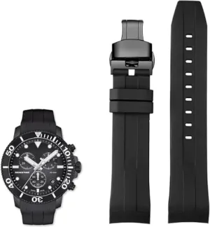 Bands for Tissot T120417 T120407 Quartz Dial Rubber Sport Men Watch Strap Watchband Waterproof pursue 22mm Silicone Watch 