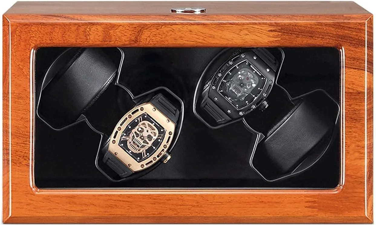 Battery prizefight zigzag construct collide developer USB Powered 5 Rotation Modes Watches and Jewelry Automatic Watches Winder Box 4 Solid Wood Watches Winder Quiet Motor AC Adapter 