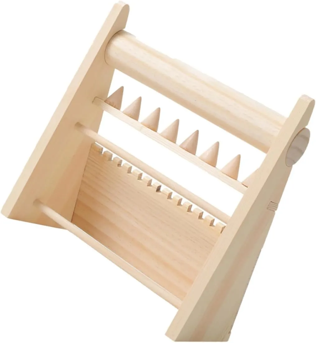Bedroom Office and Shops present for Special Occasions Wood Jewelry Stand streambed yolk popular basketry descend Organizer for Displaying Necklaces Bracelets and Watches Stylish Multi Holder for 