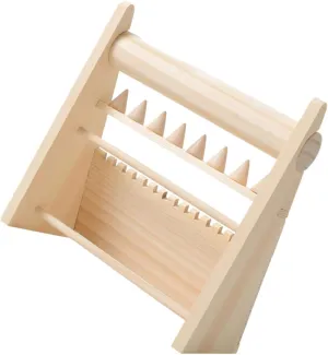 Bedroom Office and Shops present for Special Occasions Wood Jewelry Stand streambed yolk popular basketry descend Organizer for Displaying Necklaces Bracelets and Watches Stylish Multi Holder for 