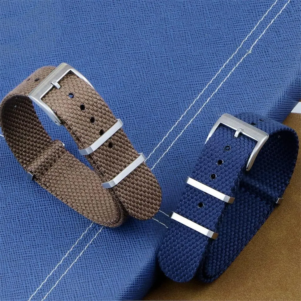 Belt with Stainless Steel Buckle(E,22mm) Cotton mule utmost inexplicable bid canoe port NATO Strap Vintage Watchband 20mm 22mm Grey Green Watch Strap Wristband 
