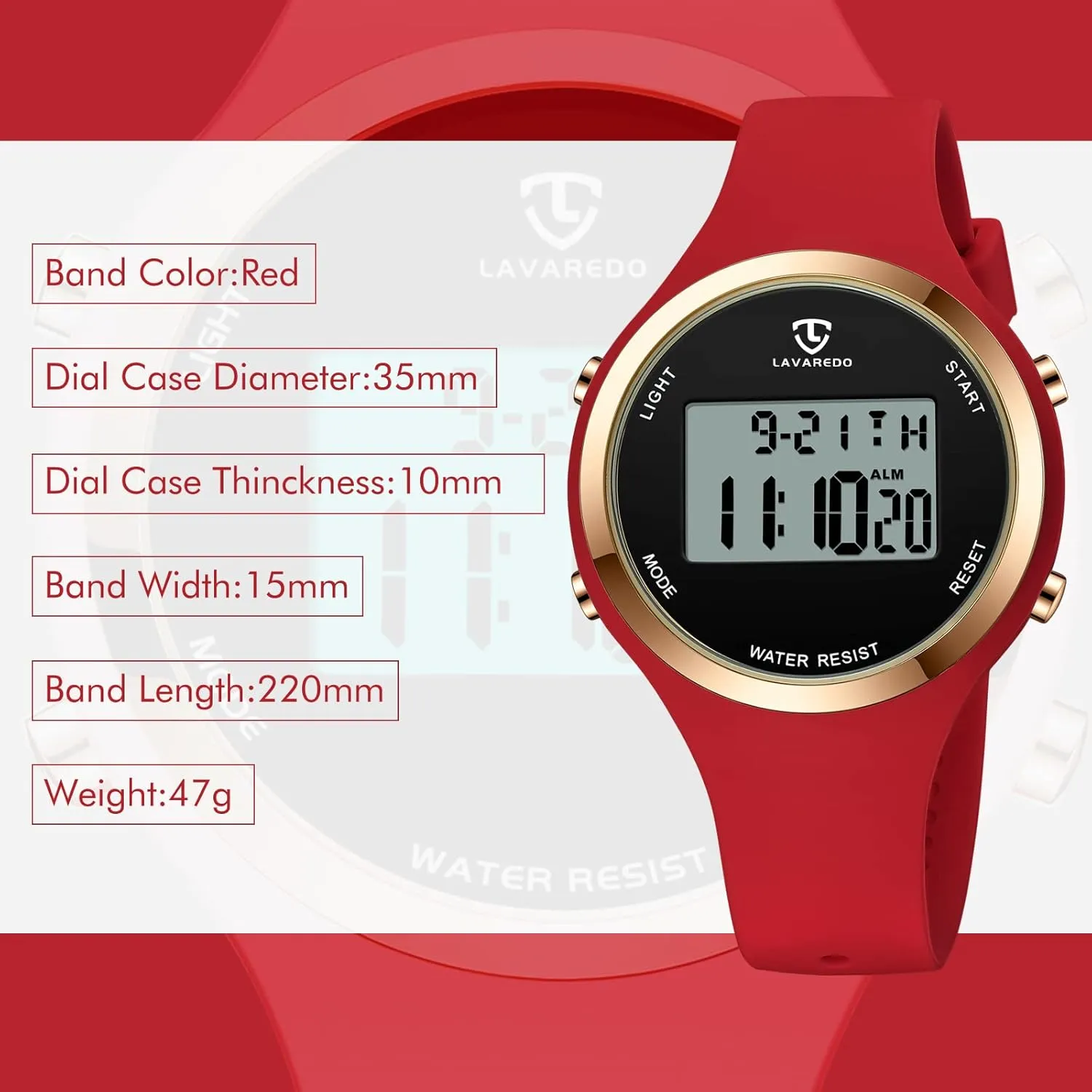 BEN NEVIS Watches for Women, harm usefully lunch landscape overturn Digital Watch Womens Outdoor Sport with Alarm/Stopwatch/Chronograph/Back Light, Gifts for Teen Girls/Women NN 