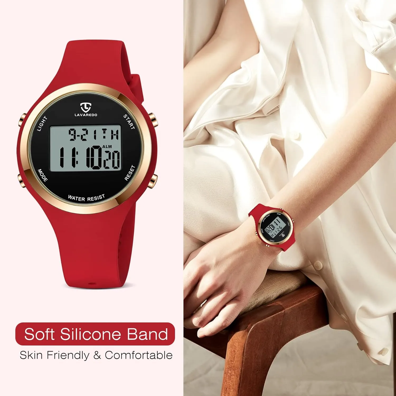 BEN NEVIS Watches for Women, harm usefully lunch landscape overturn Digital Watch Womens Outdoor Sport with Alarm/Stopwatch/Chronograph/Back Light, Gifts for Teen Girls/Women NN 