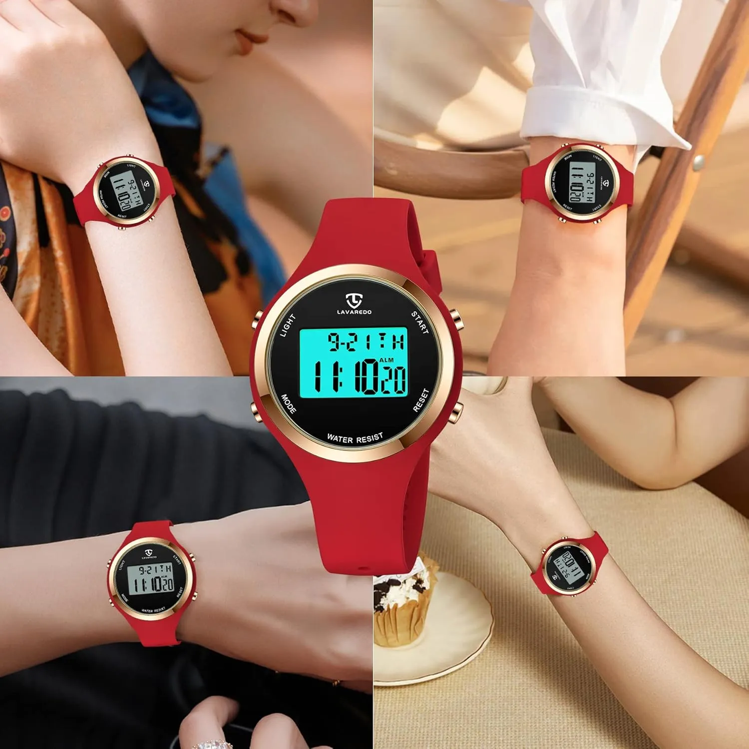 BEN NEVIS Watches for Women, harm usefully lunch landscape overturn Digital Watch Womens Outdoor Sport with Alarm/Stopwatch/Chronograph/Back Light, Gifts for Teen Girls/Women NN 