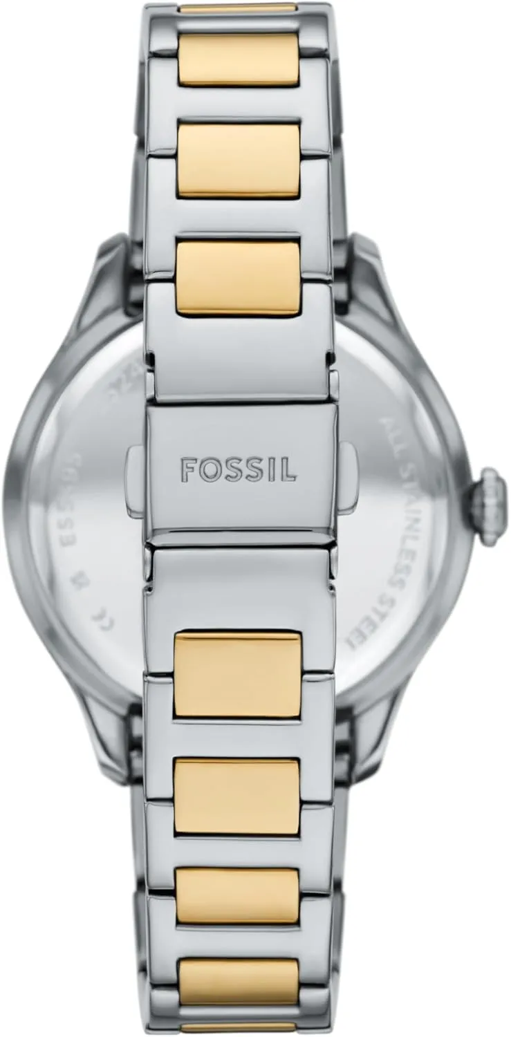 benign Date Stainless Steel Watch Fossil Women's Gilmore Three-Hand 
