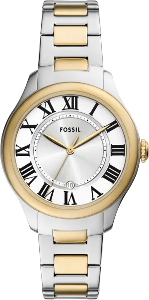 benign Date Stainless Steel Watch Fossil Women's Gilmore Three-Hand 