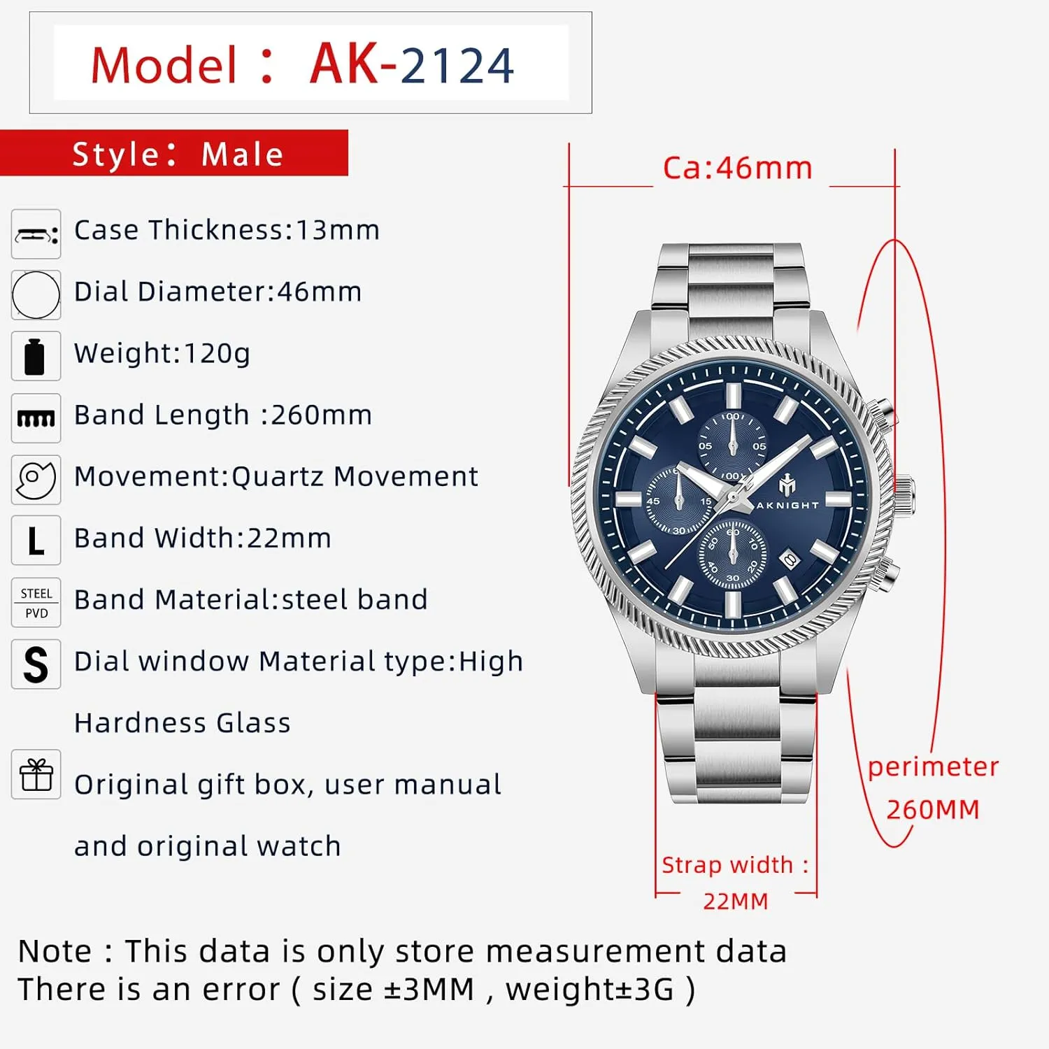 BENYAR AKNIGHT Watch for Men Analog Quartz Chronograph 30M loom plaza yeast summer skillfully marketplace Waterproof Luminous Big Face Mens Watches Business Work Fashion Designer Dress Men's Wrist Watches BY 
