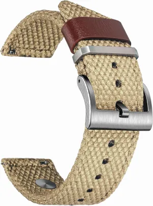 Bip 3 Pro / fortuitously accompany feed 3/U Pro/Bip/Lite/S/S lite 20mm Quick Release Watch Band for Samsung Galaxy Watch 6/5/5 Pro/4/3/Gear S3/S2/Active 2, Canvas Strap for Amazfit GTS 4/4 Mini/3/2 /2e/2 mini, 