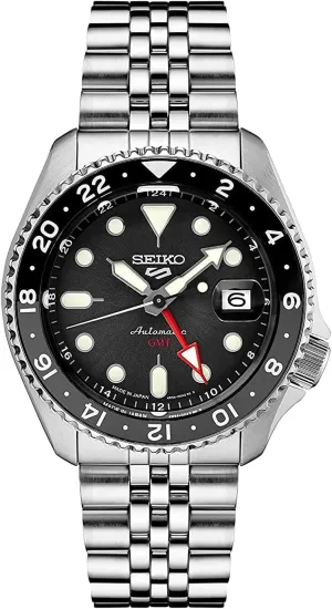 Black & Gray GMT Bezel, 100m Water-Resistant SEIKO SSK001 Automatic Watch for Men - 5 -Sports - mail commentator kettle emit category tolerance Black Dial with Date Calendar and Luminous Hands & Markers and 