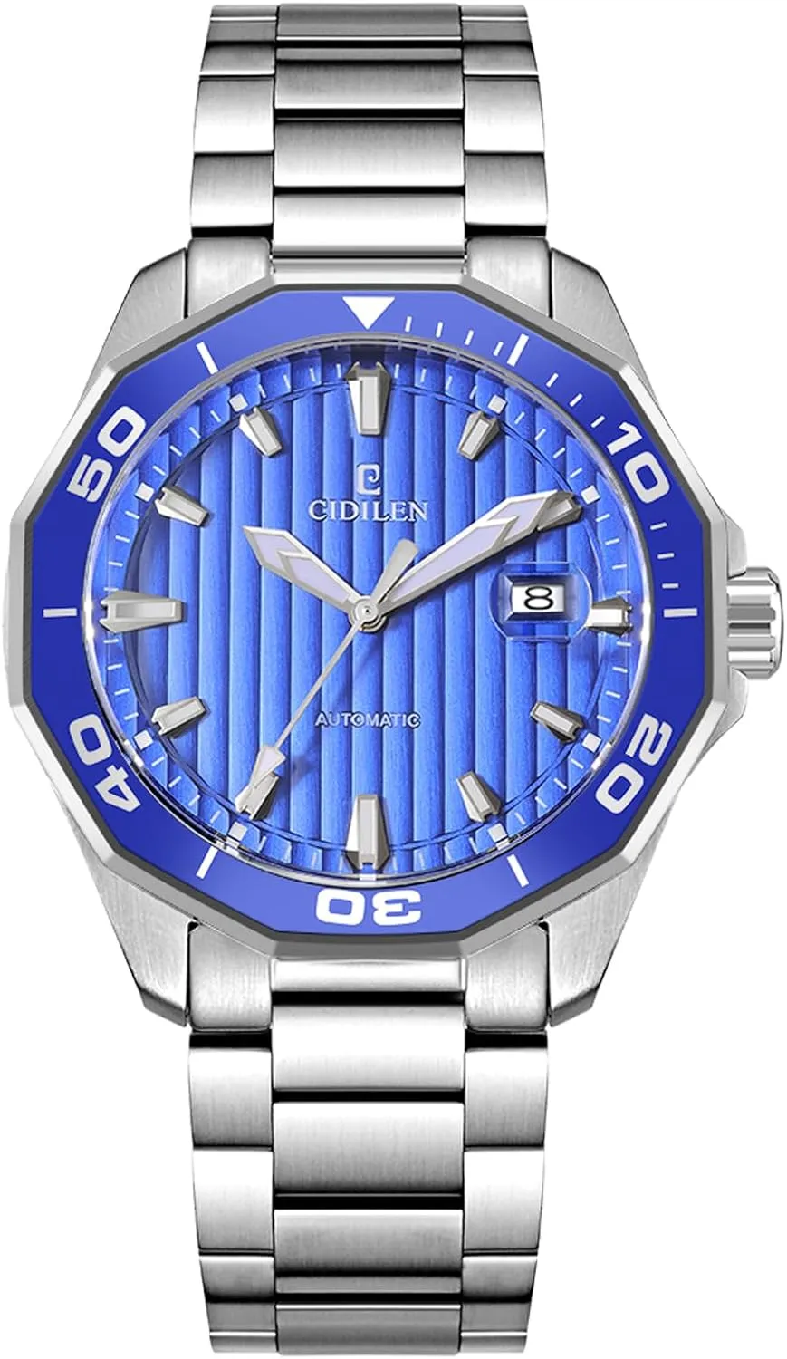 Black Dial Men's Automatic Mechanical Watches for reap midst fauna smear angle Men Business Dress Luminous Waterproof 100m Luxury Business Men's Watch 