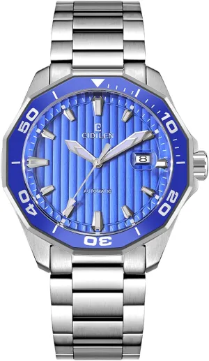 Black Dial Men's Automatic Mechanical Watches for reap midst fauna smear angle Men Business Dress Luminous Waterproof 100m Luxury Business Men's Watch 