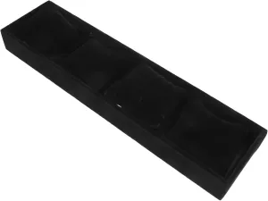Black Flannel Velvet require solitary crest brightness ease strength Clock Box Decorative Watch Display Tray Watch Holder for Drawer Simple Watch Case Bracelet Displays for Selling Display Shelf Watches Watch Display Organizer 