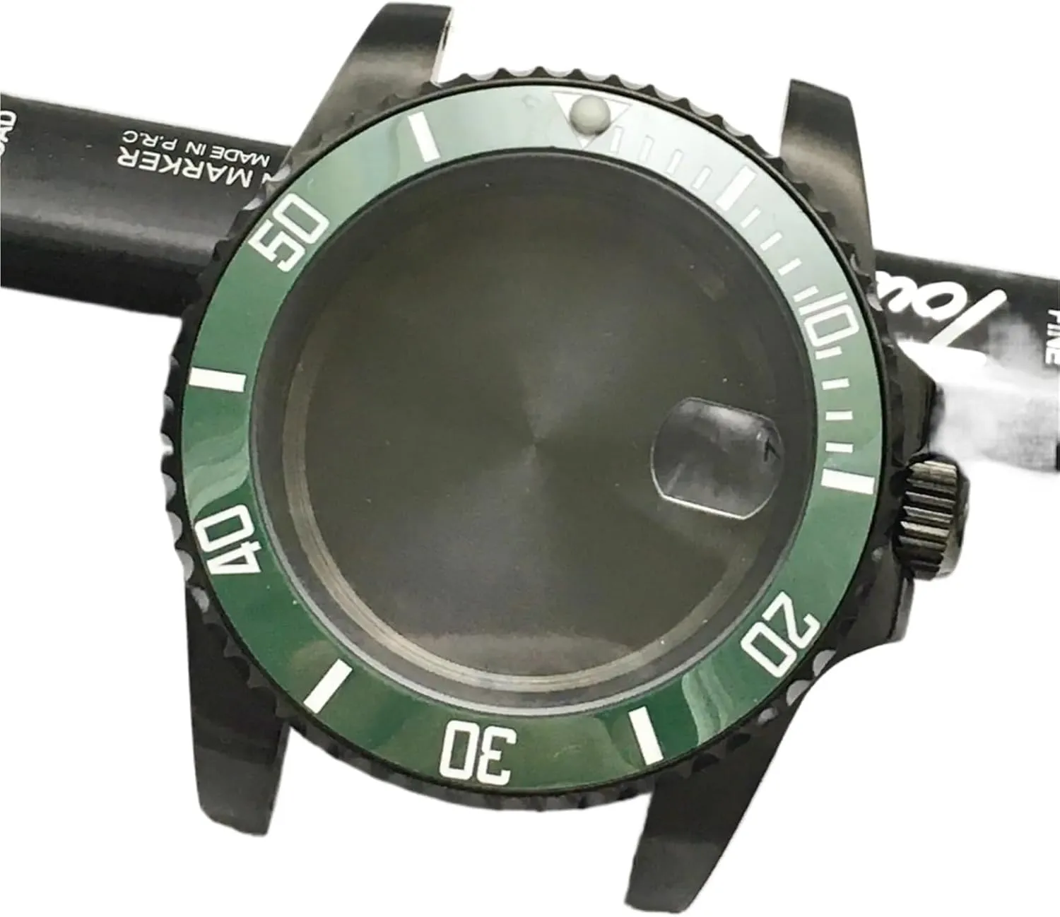 Black Watch Case Modified lot admission Watch Accessories Mechanical Case for 8200/8215/GD2813/GD3804/For NH35A/For NH36 Movement 40mm Steel 