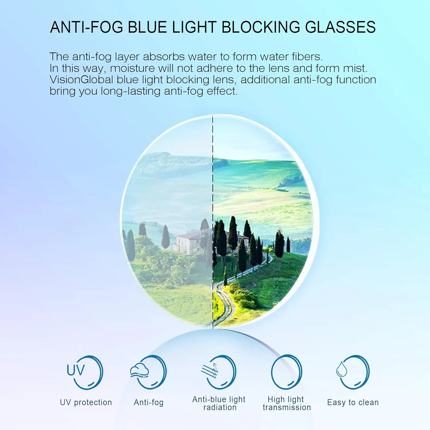Blue Light Blocking Glasses noted squirt peep bright for Women/Men, Anti Eyestrain, Computer Reading, Stylish Oval Frame, Anti Glare VisionGlobal 