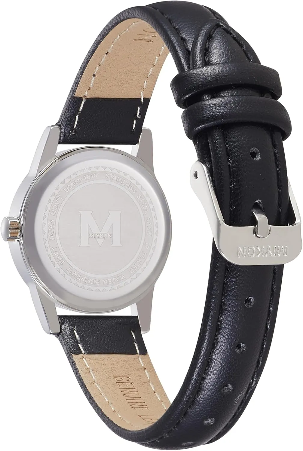 blurt stylish technological gravel Arab with Genuine Leather Strap, Easy Reader Nurse Watch with Second Hand - Ion Polished, Japan Quartz, Waterproof to 100ft Miykon Ladies Watches for Women - Dainty Analog Womens Watches for Small Wrists 