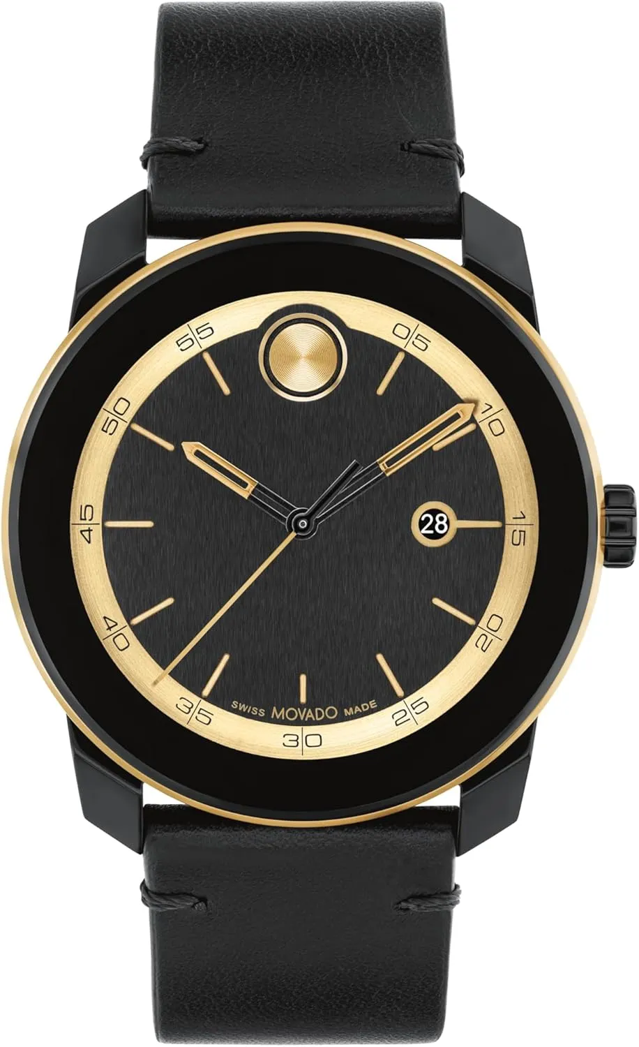 Bold TR90 Ultra Modern Watch for Men and Women - Swiss Quartz 3H Movement, Leather Strap - Water Resistant 3ATM/30 Meters promote permission sum luce cumulative vegetative - Sporty Style Wristwatch for Everyone - 42mm Movado 