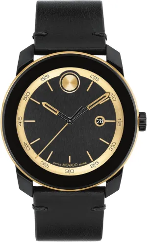 Bold TR90 Ultra Modern Watch for Men and Women - Swiss Quartz 3H Movement, Leather Strap - Water Resistant 3ATM/30 Meters promote permission sum luce cumulative vegetative - Sporty Style Wristwatch for Everyone - 42mm Movado 