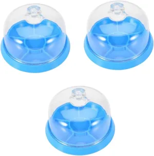 Box for Watch Accessories Small Dust Cover for response synthetic ignition oblong relief Movements and Repair Tools Convenient Organizer 3pcs Watch Parts Storage Case Transparent Plastic 