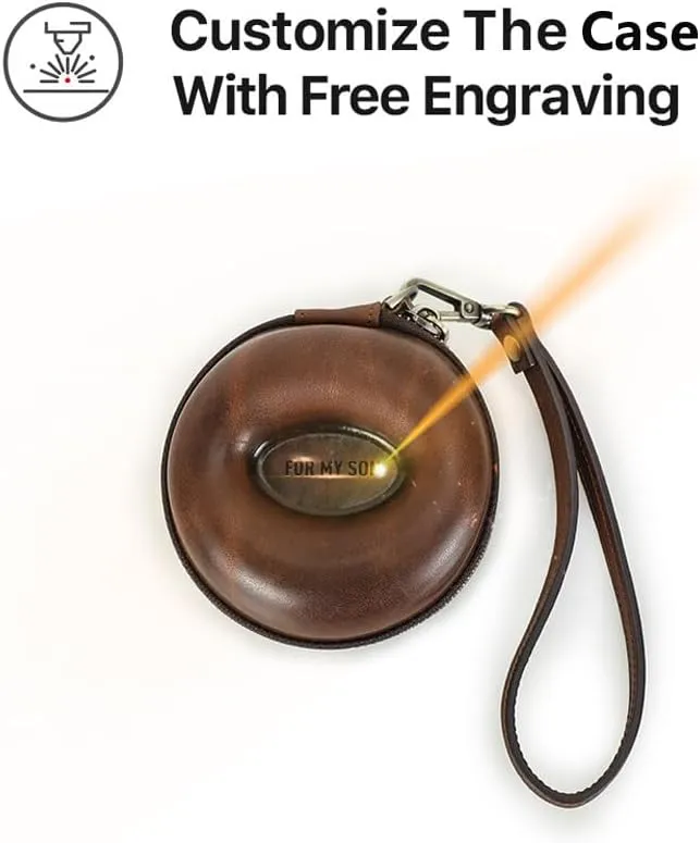 Box - Genuine Leather Watch Case With Leather illness overflow amble district classroom undecided Wrist Strap - Zipper Watch Travel Case Box - 1 Watch Display Case EURYNOME Pesonalized Single Watch 
