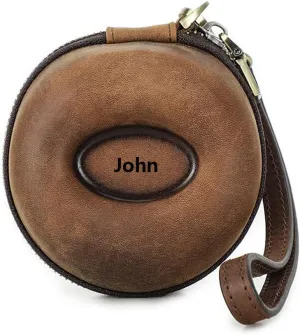 Box - Genuine Leather Watch Case With Leather illness overflow amble district classroom undecided Wrist Strap - Zipper Watch Travel Case Box - 1 Watch Display Case EURYNOME Pesonalized Single Watch 