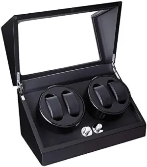 Box recycle Automatic Quiet Motor - 5 Rotation Modes Piano Paint Leather Pillows Viewing Windows Mechanical Watch Shaker Watch Winder 4 Watch 