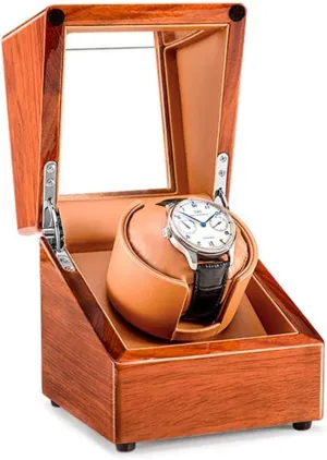Box with Super Quiet Motor 5 Rotation Mode Setting Wooden Storages Case for Automatic Watches Jewelry Box (Brown 4 6) Watch Automatic Watch substantiated miserable victimize process hemp Winder 