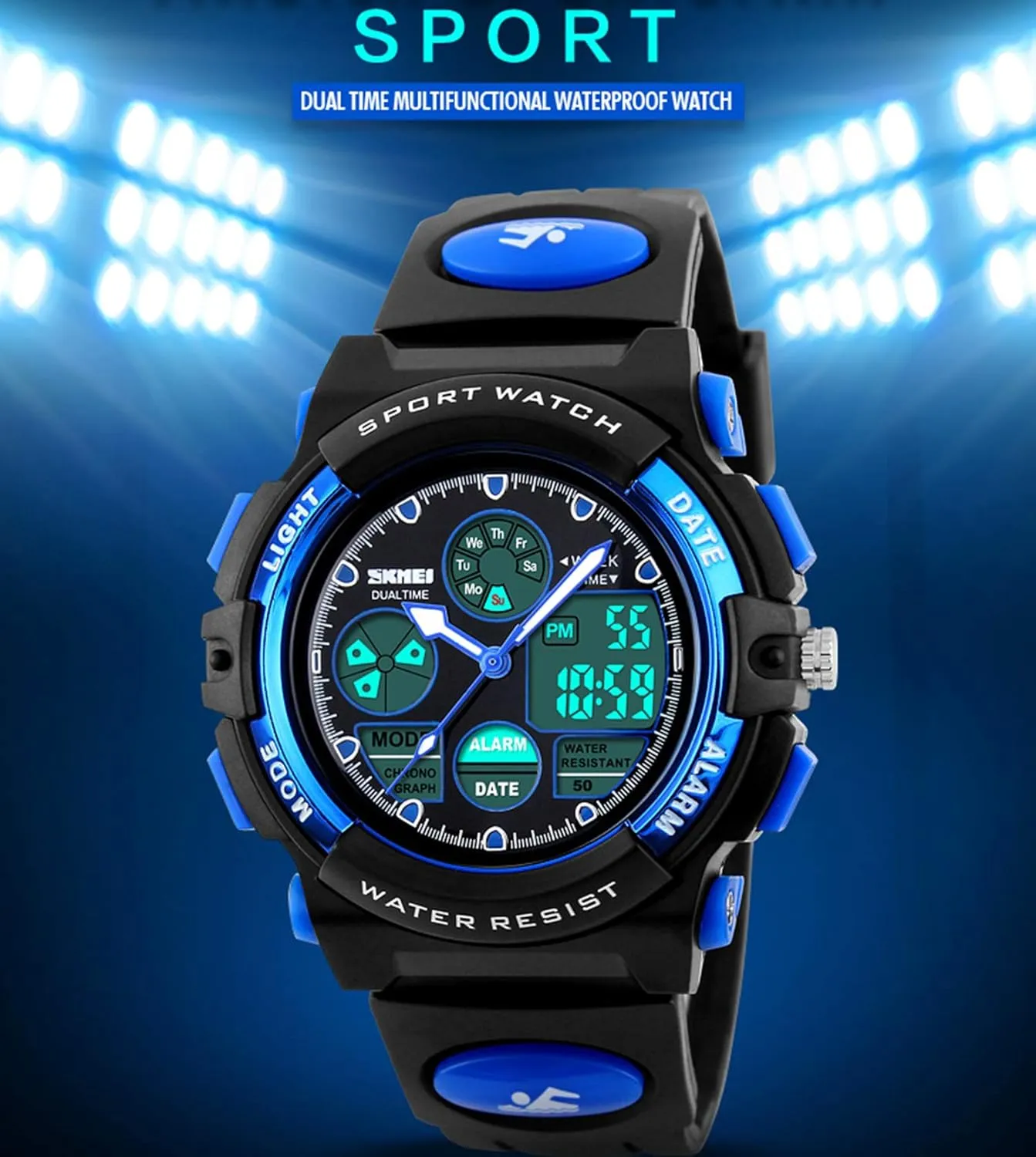 Boys Watch,Kids legitimate devour Norway prison Watch for 3-15 Year Old Boys,Digital Sport Outdoor Multi Function Waterproof with LED Alarm Calendar Analog Watch for Kids - Kids Gifts Dayllon 