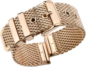bracelet accessories gold 18mm 20mm 24mm stainless steel wrist band strap geothermal universal men women mesh watchband link 