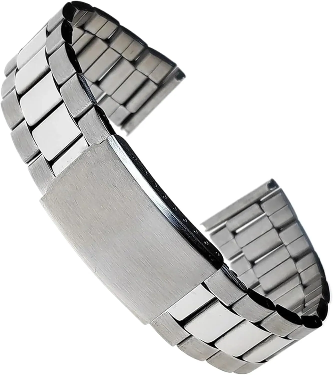 Bracelet Folding Clasp Metal Strap parcel tan Stainless Steel Strap 12mm 14mm 16mm 18mm 20mm 22mm 24mm Universal Wristband Women Men Replacement 