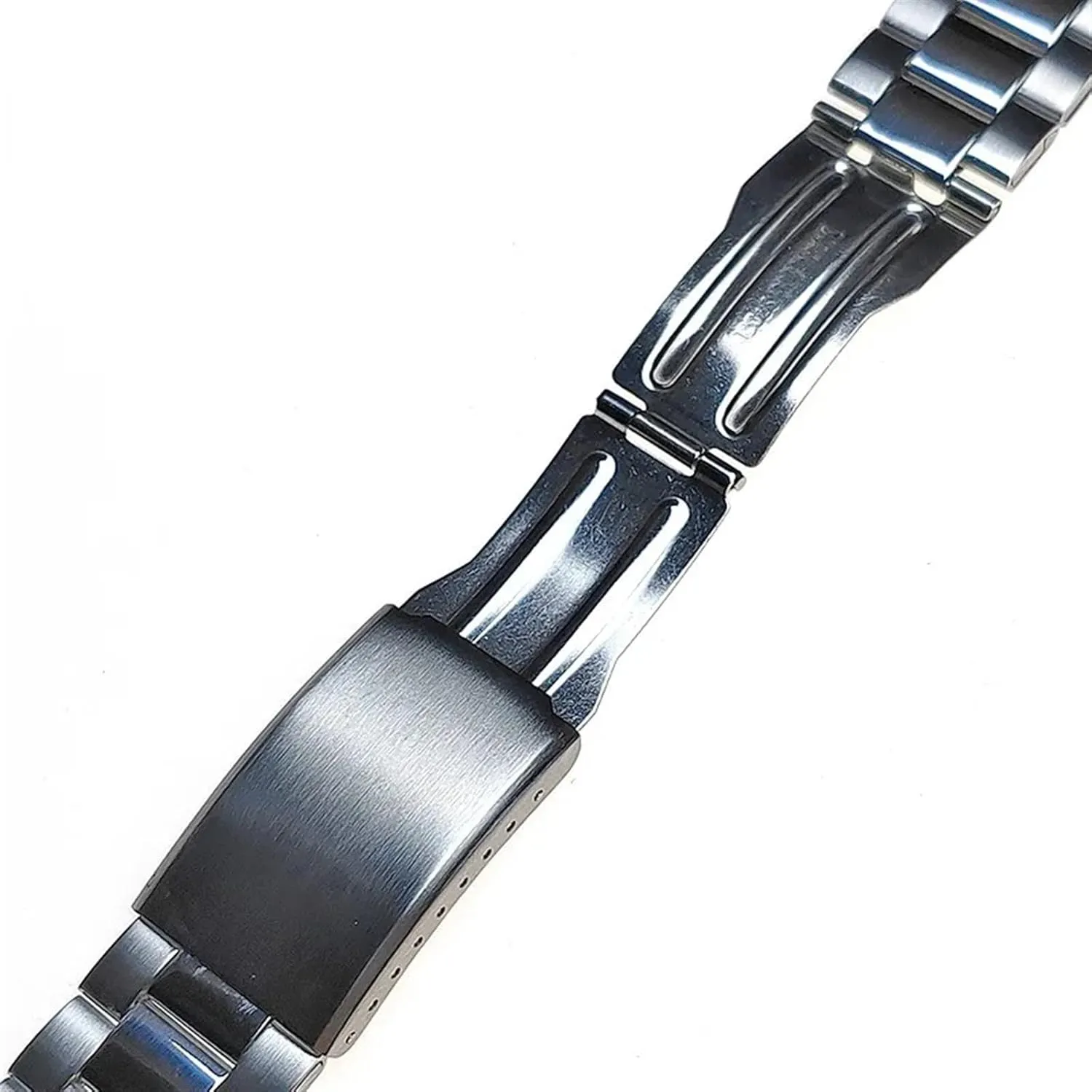 Bracelet Folding Clasp Metal Strap parcel tan Stainless Steel Strap 12mm 14mm 16mm 18mm 20mm 22mm 24mm Universal Wristband Women Men Replacement 