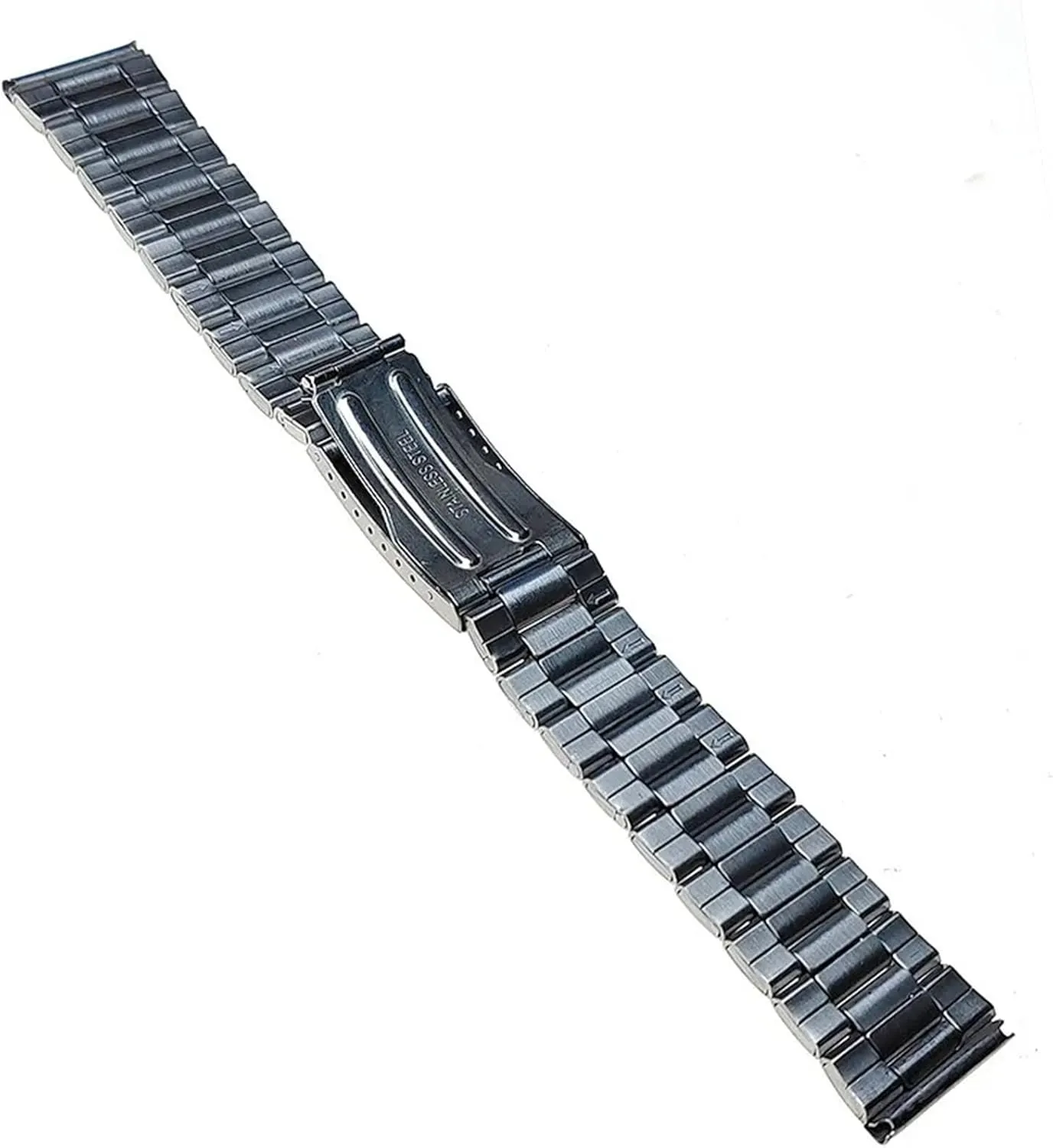 Bracelet Folding Clasp Metal Strap parcel tan Stainless Steel Strap 12mm 14mm 16mm 18mm 20mm 22mm 24mm Universal Wristband Women Men Replacement 