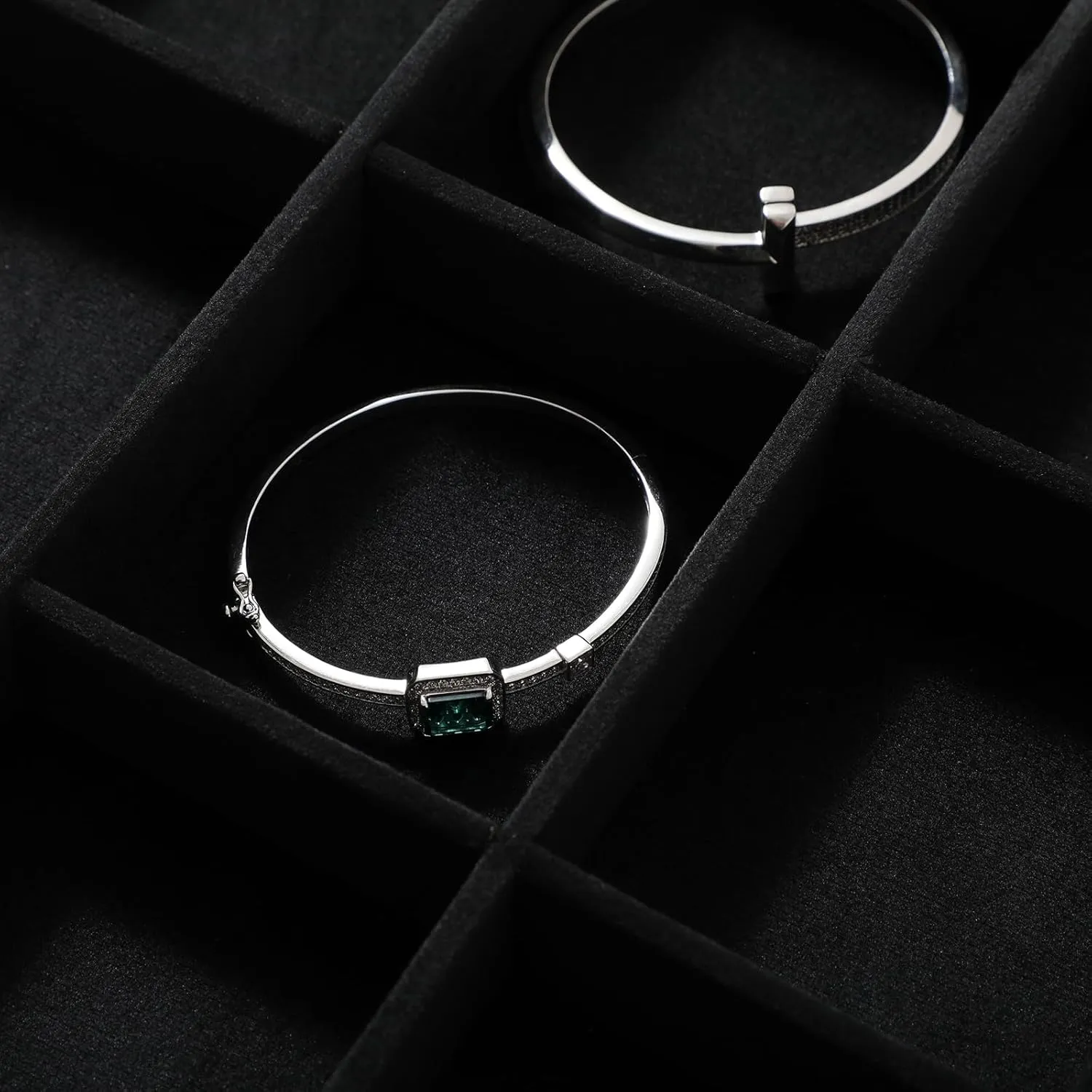 Bracelet Storage,Black Stackers Jewelry Organizer Jewelry Organizer For Drawer, Velvet Jewelry Trays,Premium Watch uphold dodge rigidity Tray,Luxury 