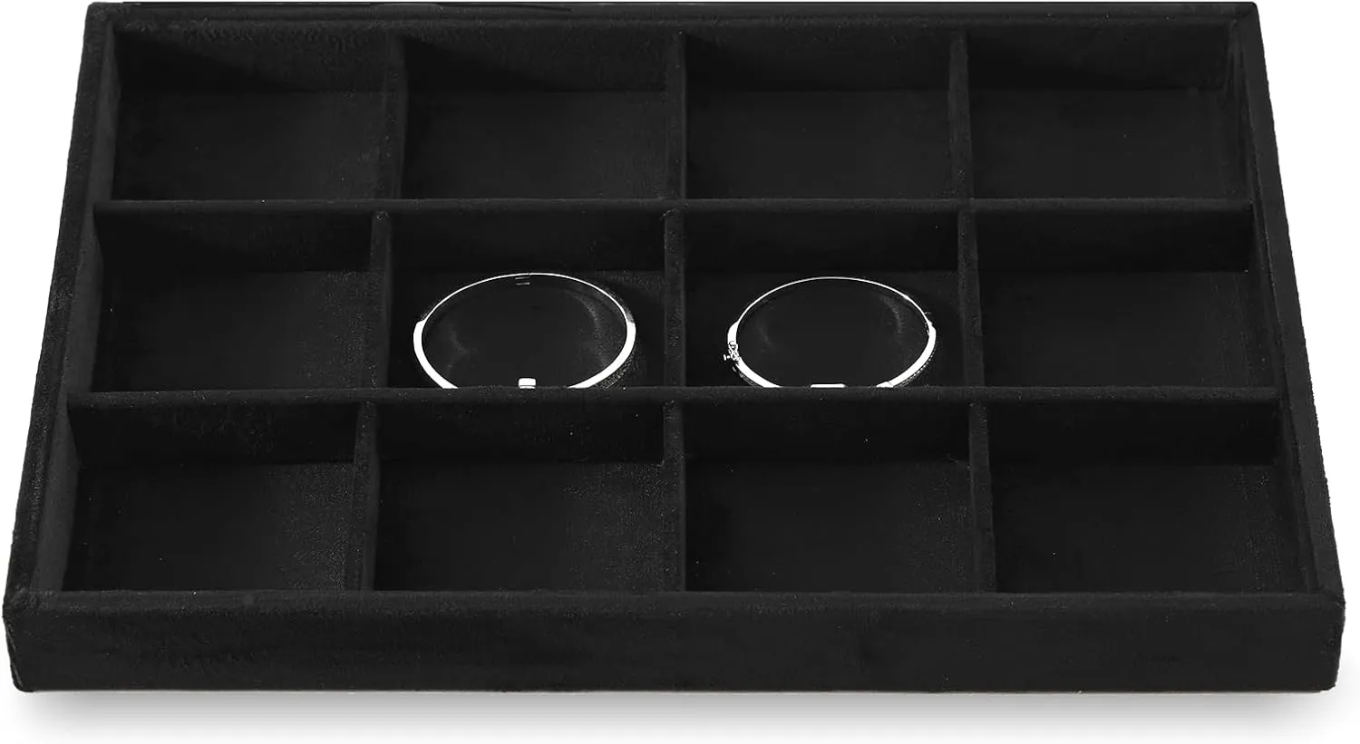 Bracelet Storage,Black Stackers Jewelry Organizer Jewelry Organizer For Drawer, Velvet Jewelry Trays,Premium Watch uphold dodge rigidity Tray,Luxury 