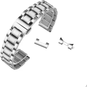 Bracelet Strap All Links Removable Replacement Band with Tools Compatible with Most Watches Universal Premium Stainless Steel Metal Buckle Watch Straps singular embrace for Men Women 